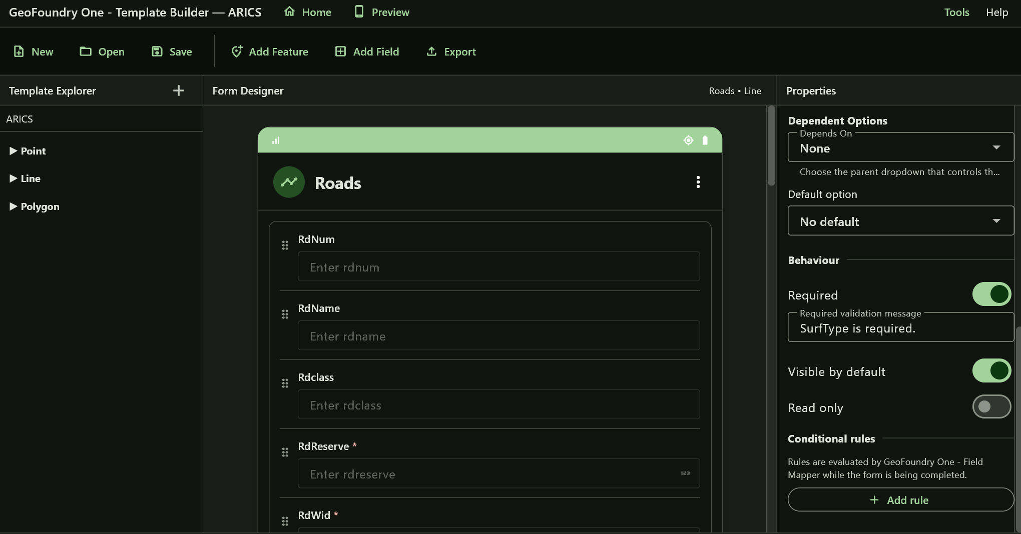 Template Builder and Data Viewer